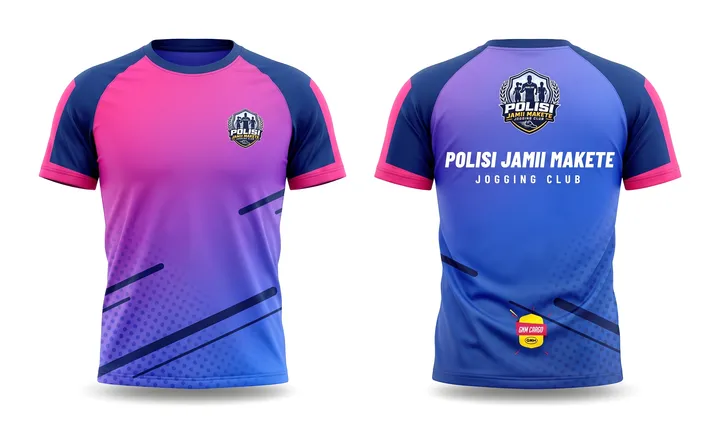 Sports jerseys printed with a client brand